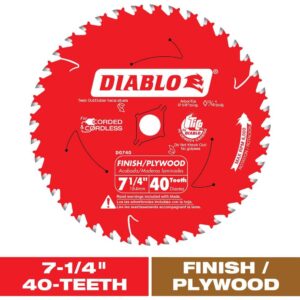 7-1/4" 40T Finish Blade