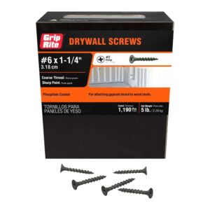 1-1/4" Drywall Screws 5lb