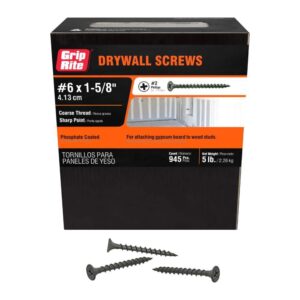 1-5/8" Drywall Screws 5lb