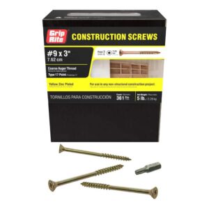 3" Construction Screws 5lb