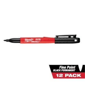 INKZALL Black Marker 12pk